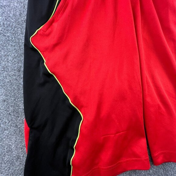 Adidas Shorts Mens Large Orange Black Workout Gym Drawstring Pockets Active - Picture 5 of 13